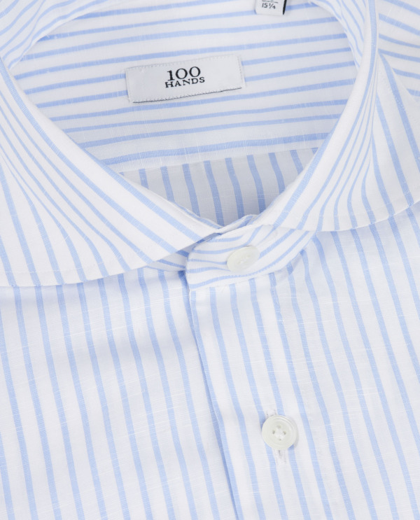 Cotton/Linen Striped Shirt