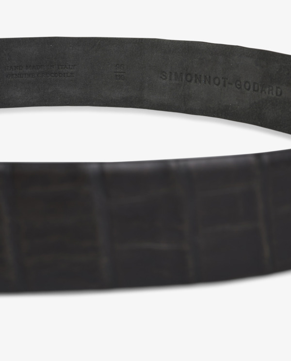 Crocodile Leather Belt