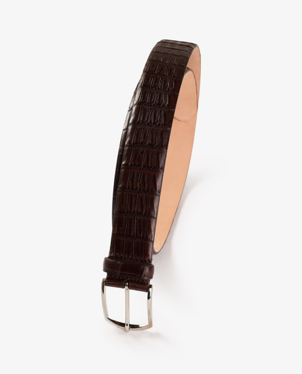 Crocodile Leather Belt
