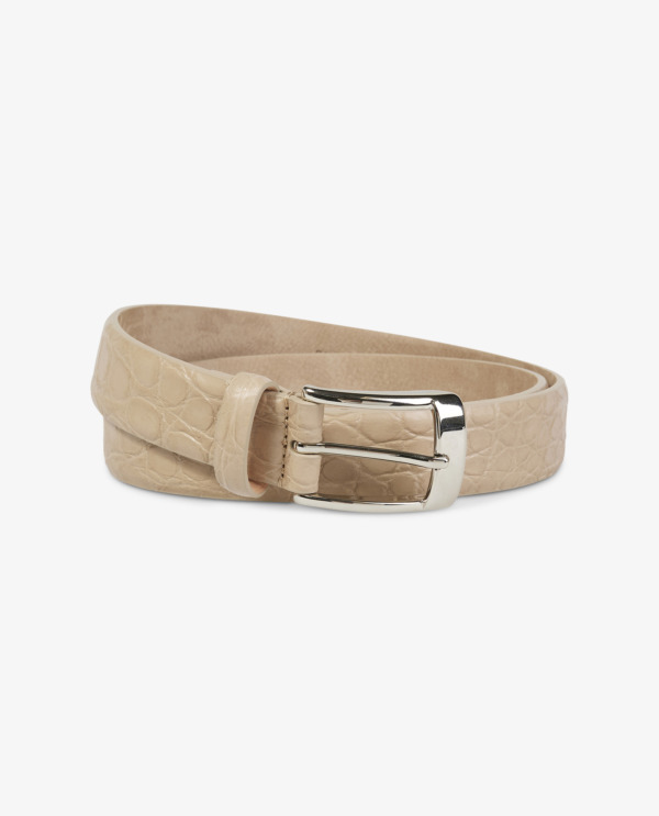 Crocodile Leather Belt