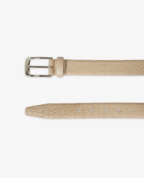 Crocodile Leather Belt