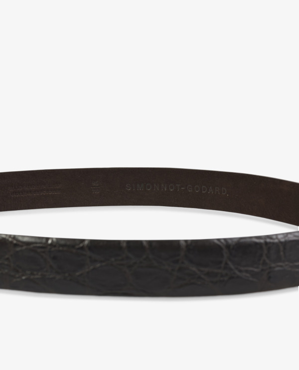 Crocodile Leather Belt