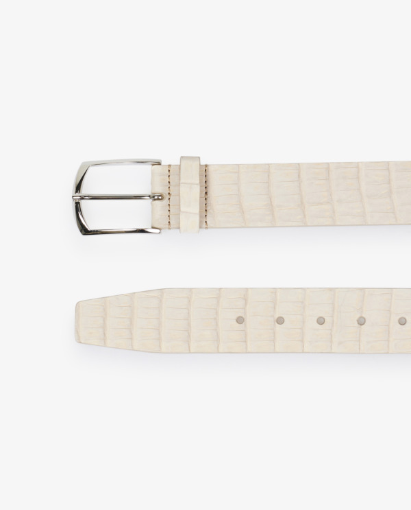 Crocodile Leather Belt