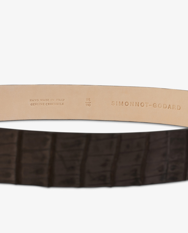 Crocodile Leather Belt