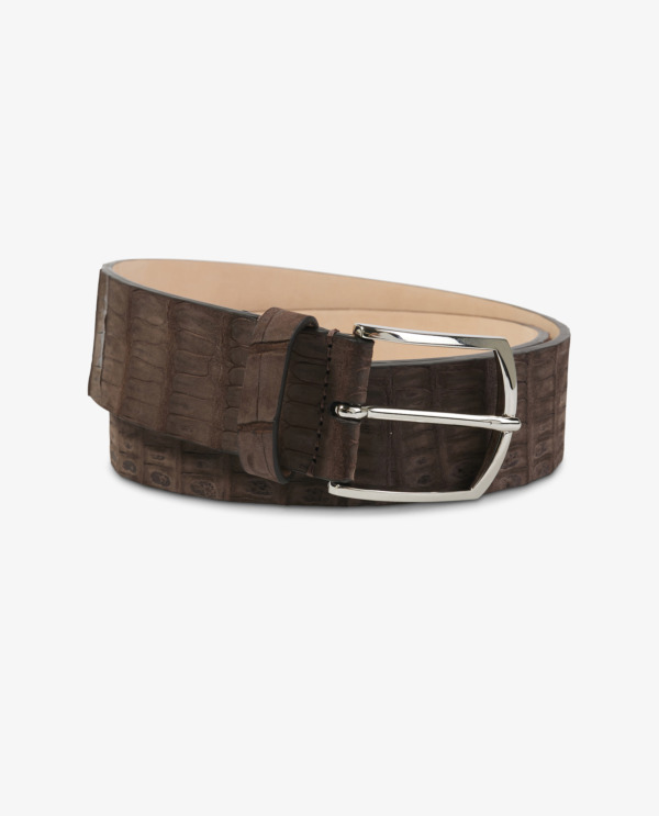 Crocodile Leather Belt