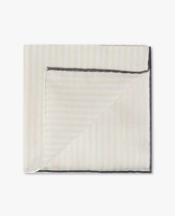 Striped pocket square