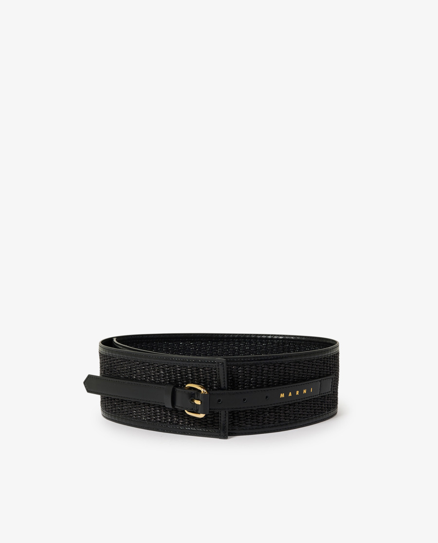 Marni | Wide raffia belt | PAUW